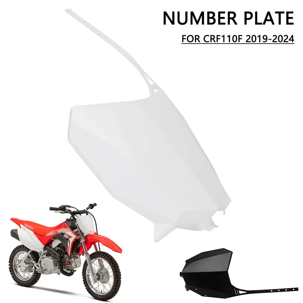 AliExpress JFGRACING For Honda CRF 110F 2019 2020 2021-2024 Motorcycle Front Number Plate Name Panel Registration Plates Plastic Parts Dirt Pit Bike
