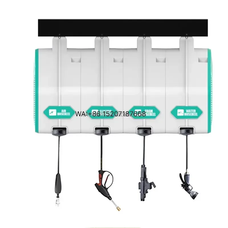 Wmwmnu for Car Wash High Pressure 4000psi 1500W Foam Drum Automatic Hose Reel Assembly Free Plastic Custom Color