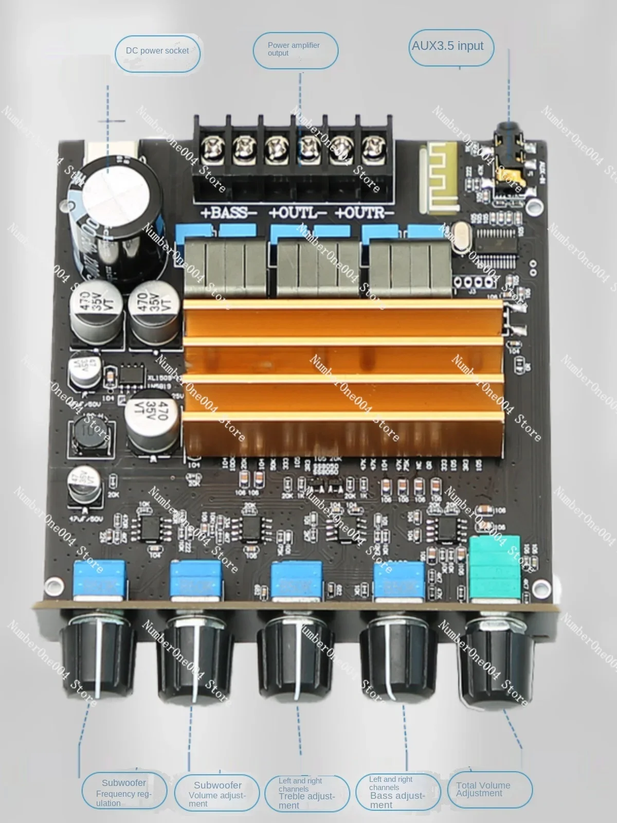 Applicable to TPA3221/TPA3223 2.1 channel digital high power fidelity class D