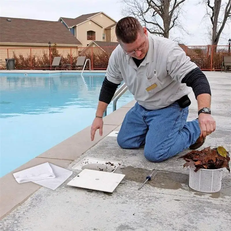 Pool-Skimmer-Filterbeutel für die Poolreinigung Hinterhof, Ersatzset für Schmutzsammelkorbauskleidung, 4,8 x 8,2 Zoll – Detail 9