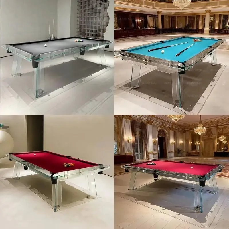 for Factory direct sales of high-end customized standard commercial crystal tempered glass, suitable for villa blue stone