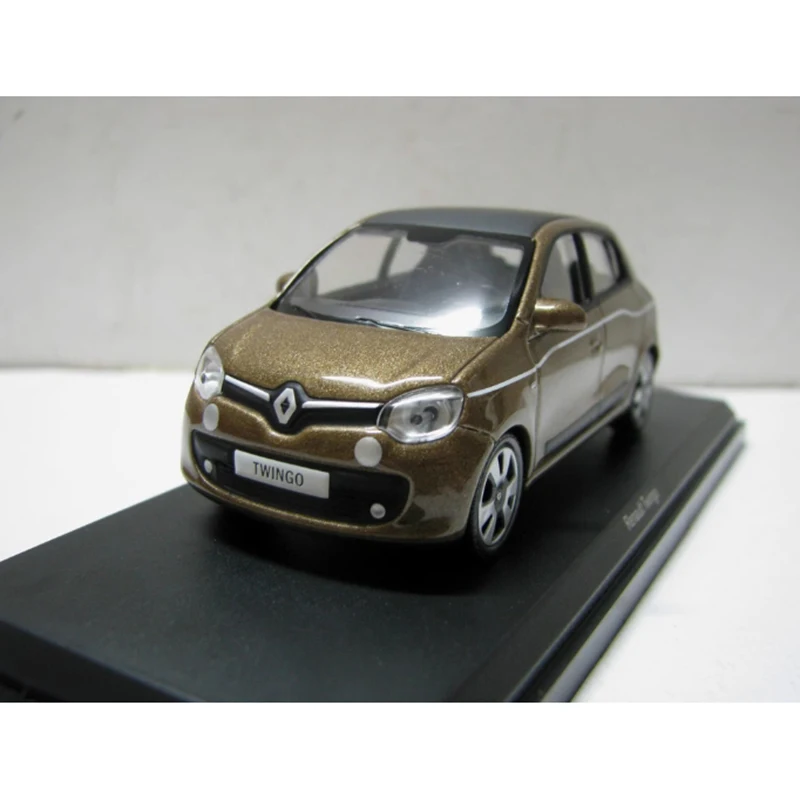 Diecast 1:43 Scale NOREV Twingo 2014 Brown Alloy Car Model Finished Simulation Collection Decoration Gift Toys Static Display