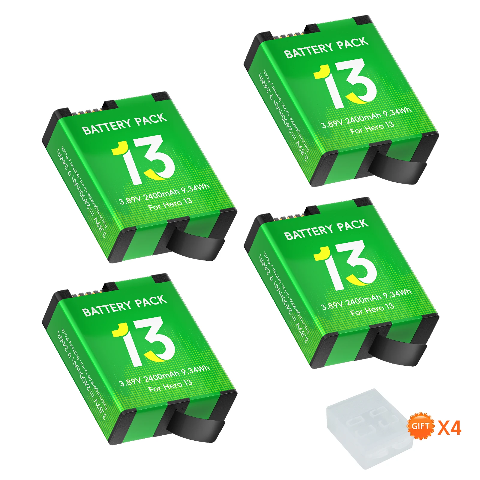 4PCS Battery