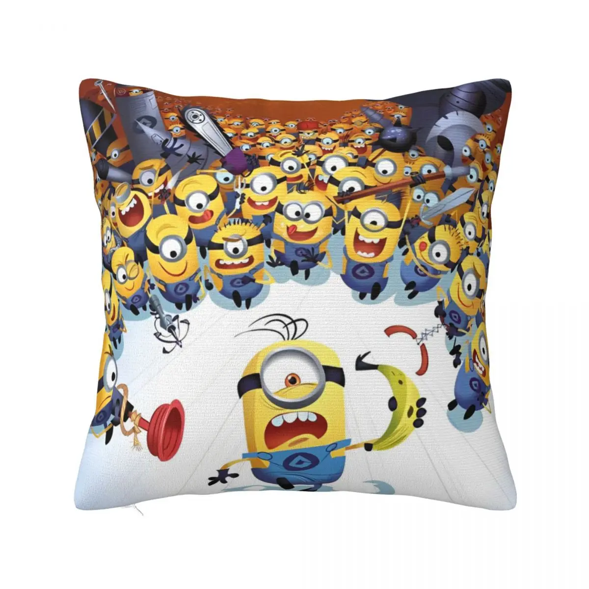 Printed Kawaii Despicable Me Minions Pillowcase Polyester Cushion Cover Decor Cute Cartoon Pillow Case Cover Chair Square 18