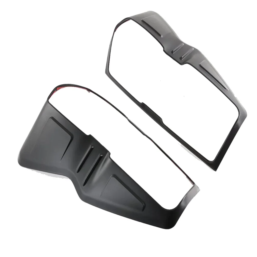 For Isuzu D-MAX DMAX 2021 2022 2023 2024 ABS Black Carbon Fiber Rear Light Cover Trim Taillight Lamp Protector Frame Accessories