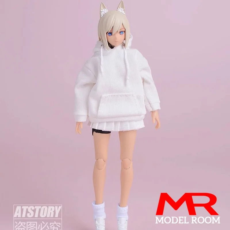 ATStory Maßstab 1:12 Weibliche Hoodie Sweatshirt Kleidung Modell Fit 6'' SnailShell Romankey Soldat Action Figur Körper Puppe
