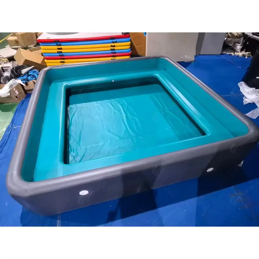 

Custom Logo Foldable Pool DWF Inflatable Water Swimming Pool With Seats