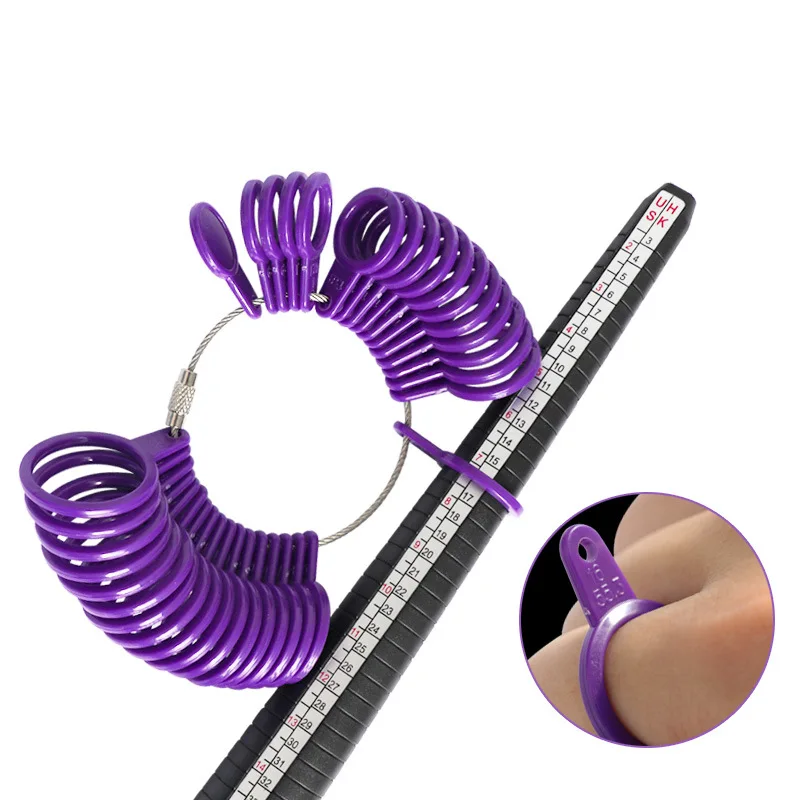1pc Jewellery Tools Ring Size Mandrel Stick Finger Gauge Ring Sizer Measuring Jewelry Tool Ring Size Fashion Jewellery Tools