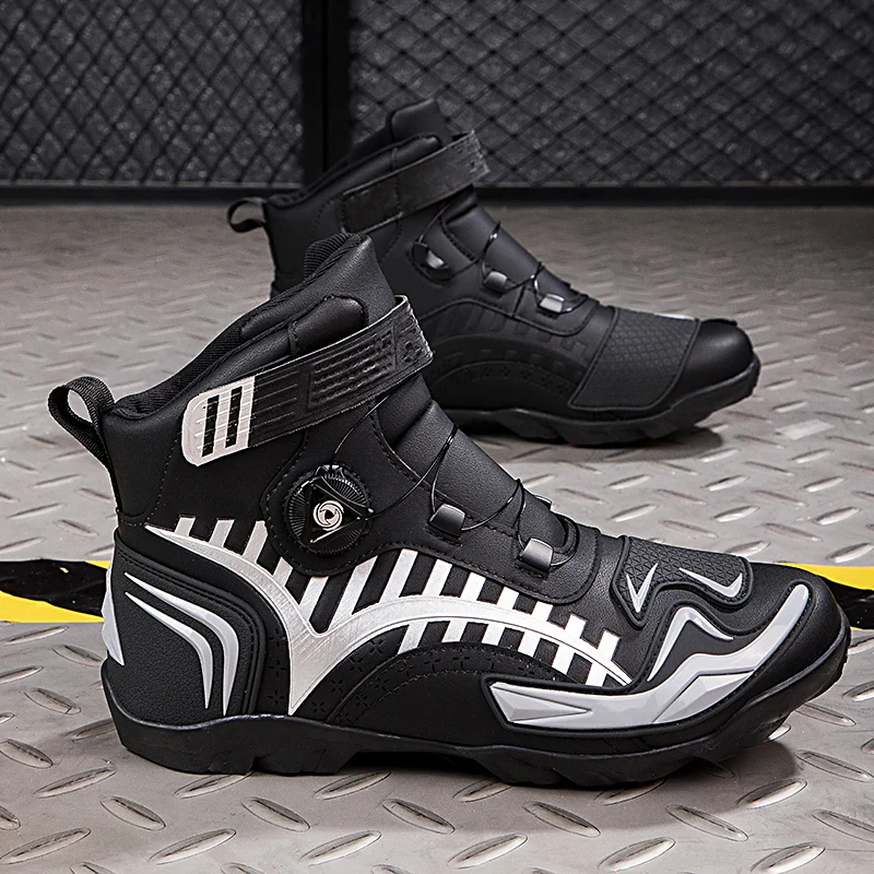 

Men's new motorcycle professional protective riding boots four season outdoor wear-resistant protection breathable riding shoes