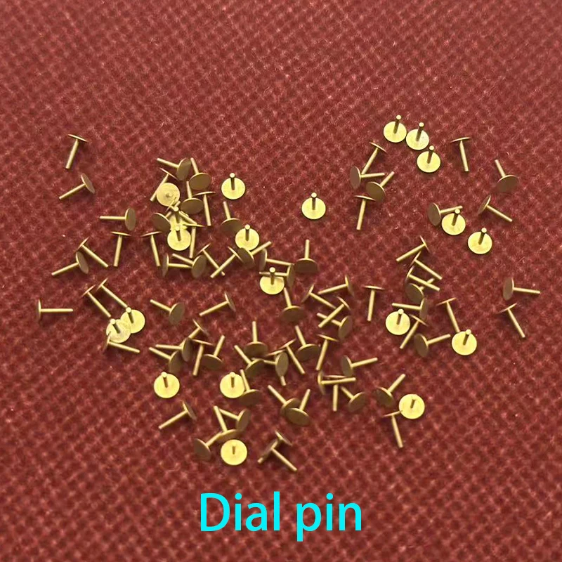 Mod Watch Dial Pin 0.6mm Diameter Copper Material Fixed Dial With Locating Foot Repair Dial Accessories Dial Foot Repair Parts