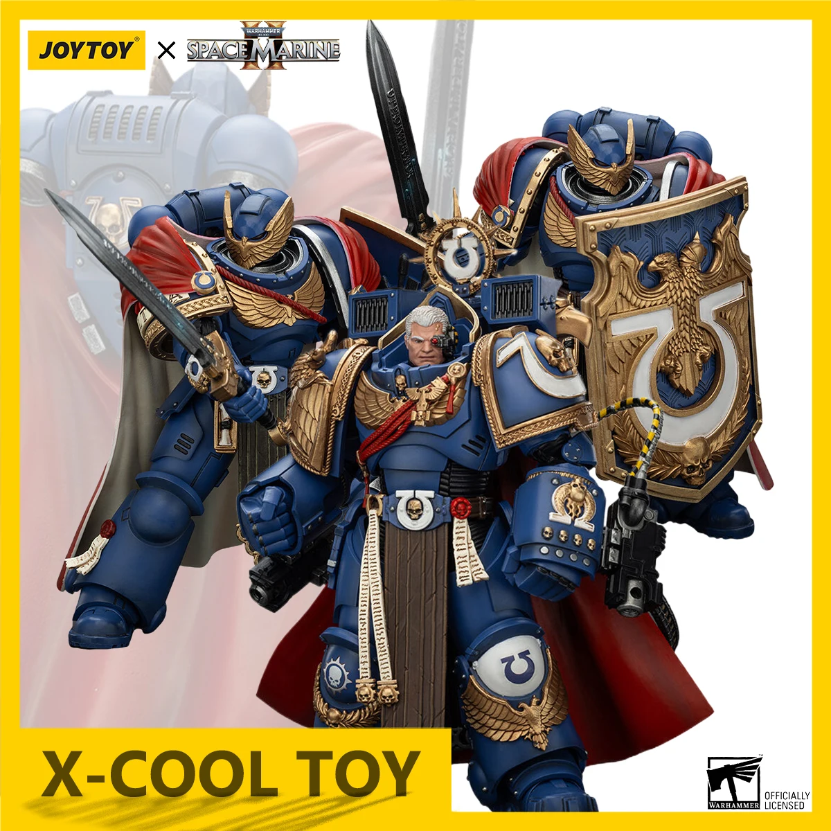 

JOYTOY Warhammer 40K Ultramarines Action Figure Marneus Calgar Victrix Honour Guard Anime Figurine Joint Movable Model Statue