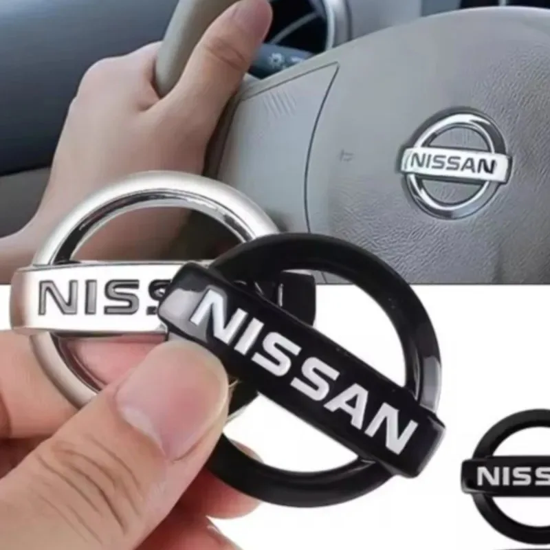 52 مللي متر 56 مللي متر غطاء عجلة توجيه سيارة ملصق شعار شعار لنيسان X-trail قاشقاي ملاحظة جوك سنترا باترول نافارا ميكرا