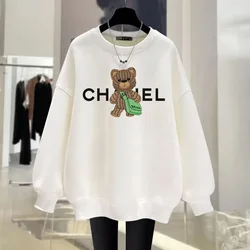 Newest Women's Hoodies Harajuku Streetwear Fashion Printed Sweatshirts Coat Classic Round Neck Tracksuit Top Woman Clothing