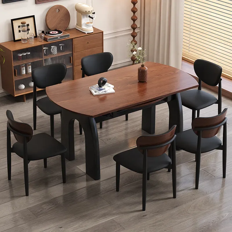 Dining Table Mobile Designer Wood Luxury Modern  Dining Table  Room Furniture