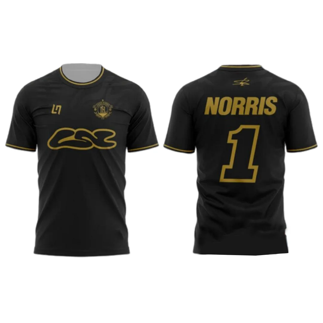 Unisex Norris 1 Racing Fan Jersey Herren LN4 Bedrucktes, schnell trocknendes Kurzarm-T-Shirt Sportbekleidung Streetwear Atmungsaktives, übergroßes T-Shirt – Detail 4
