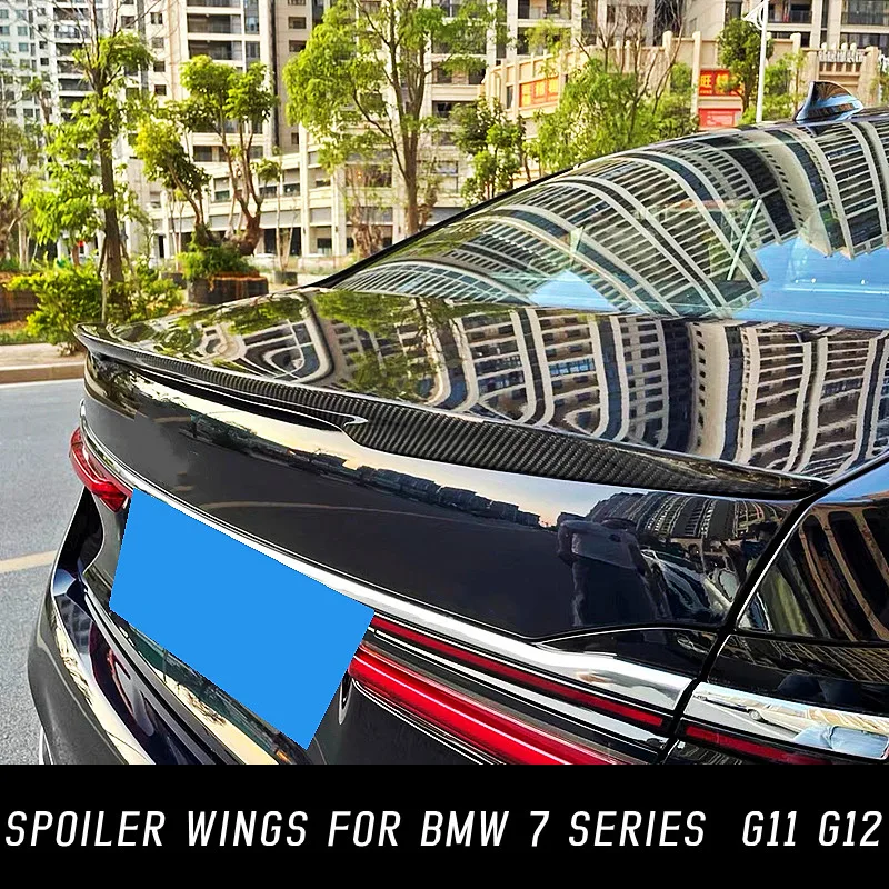 

ABS Plastic Rear Trunk Lid Ducktail Lip Spoiler Wings For BMW 7 Series G11 G12 730i 740i 750i 2019-2023 Car Tuning Accessories