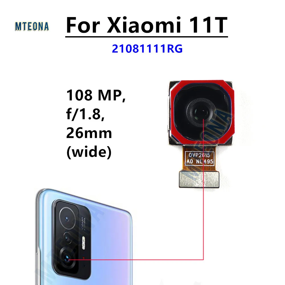 Back Big Rear Main Camera Module For Xiaomi Mi 11T 21081111RG