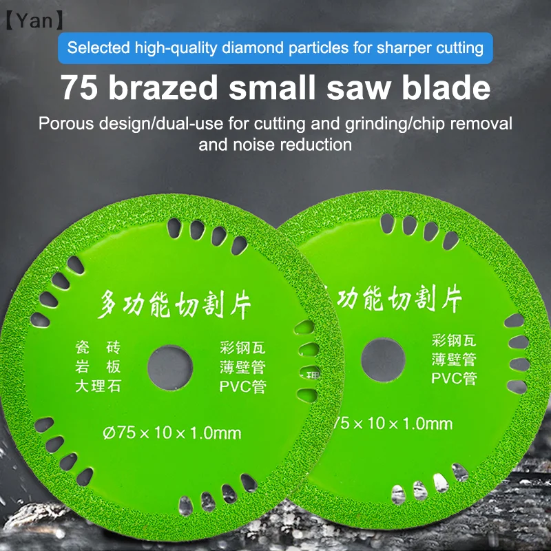 75mm Glass Cutting Discs 3 Inch 10mm Diamond Marble Saw Blades Jade Crystal Wine Bottles Grinding Cutting Grinding Discs Tools