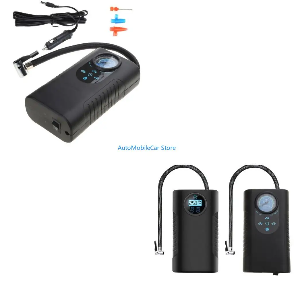G8TE Car Electric Air Mini Tire Inflator 150PSI Portable Air Compressor Bike