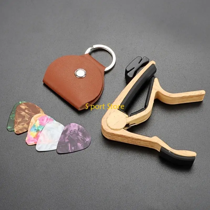 

U2JB Guitar Capo для тона регулировки с помощью аксессуаров Musical Instruments Picks Holder