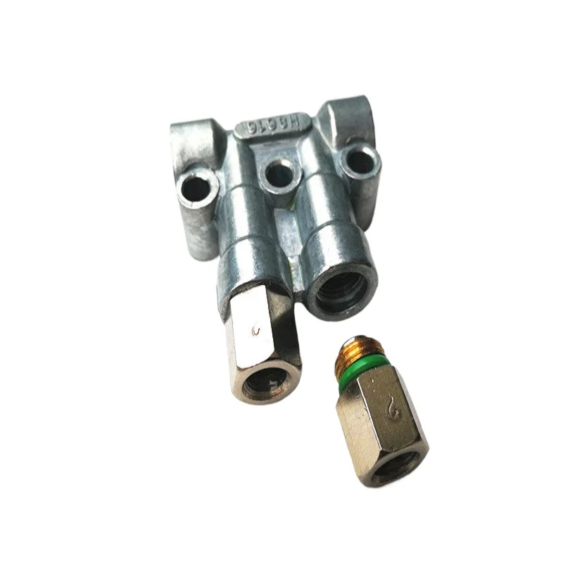 

for Haitian Injection Molding Machine Parts Brand New Genuine Two-Way Damping Lubrication Distributor H8616 Lubricant Outlet