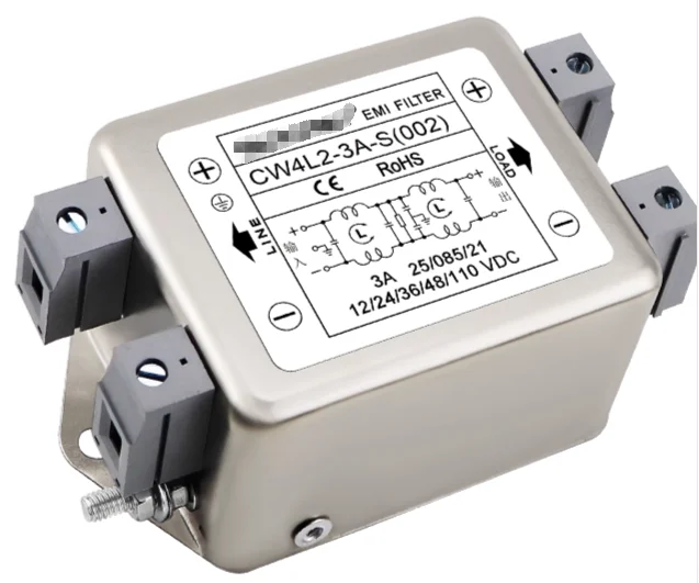 EMI filter DC two-stage CW4L2-3A-S(002) CW4L2-6A-S(002) CW4L2-10A-S(002) CW4L2-20A-S(002) CW4L2-30A-S(002) 12V/24V/36V/48V/110VD