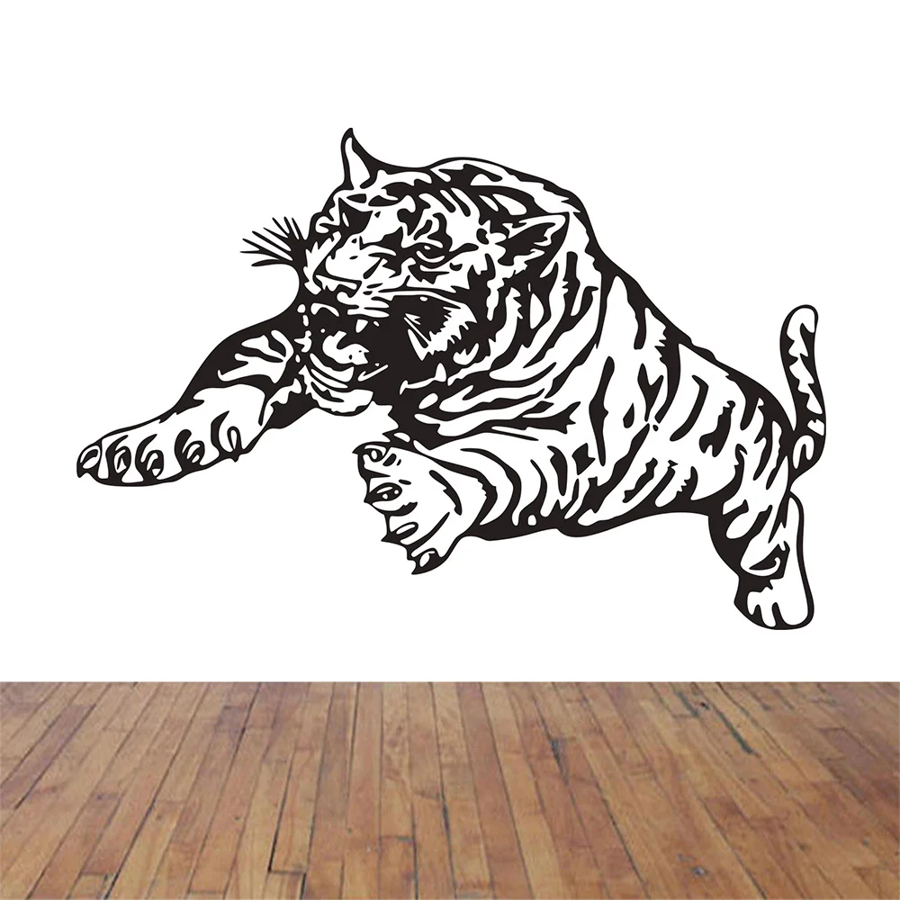 

Tiger Wall Sticker for Kids Room Home Decoration Home Bedroom PVC Animal Decor Mural Wall Art Decals