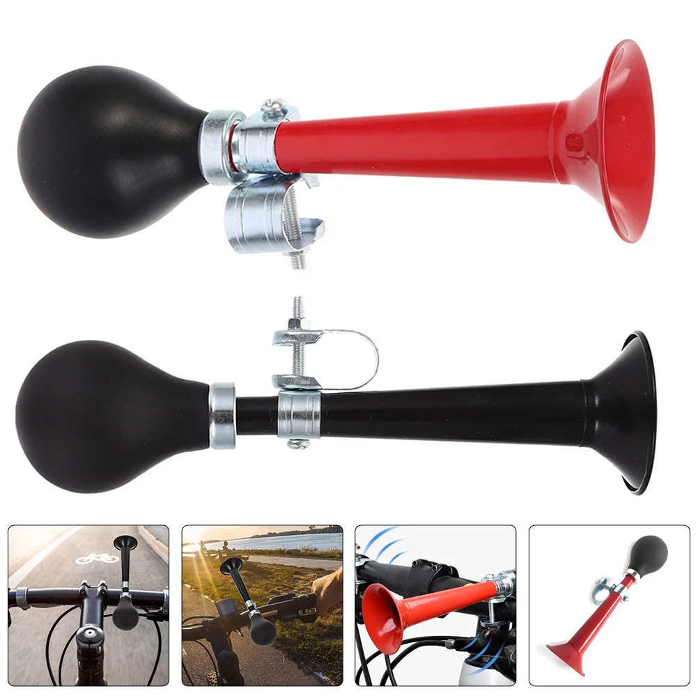 Bike Horn Bell for Adults Creative Squeeze Horn Lightweight Cycling Accessory Easy Install Long Tail Durable Practical