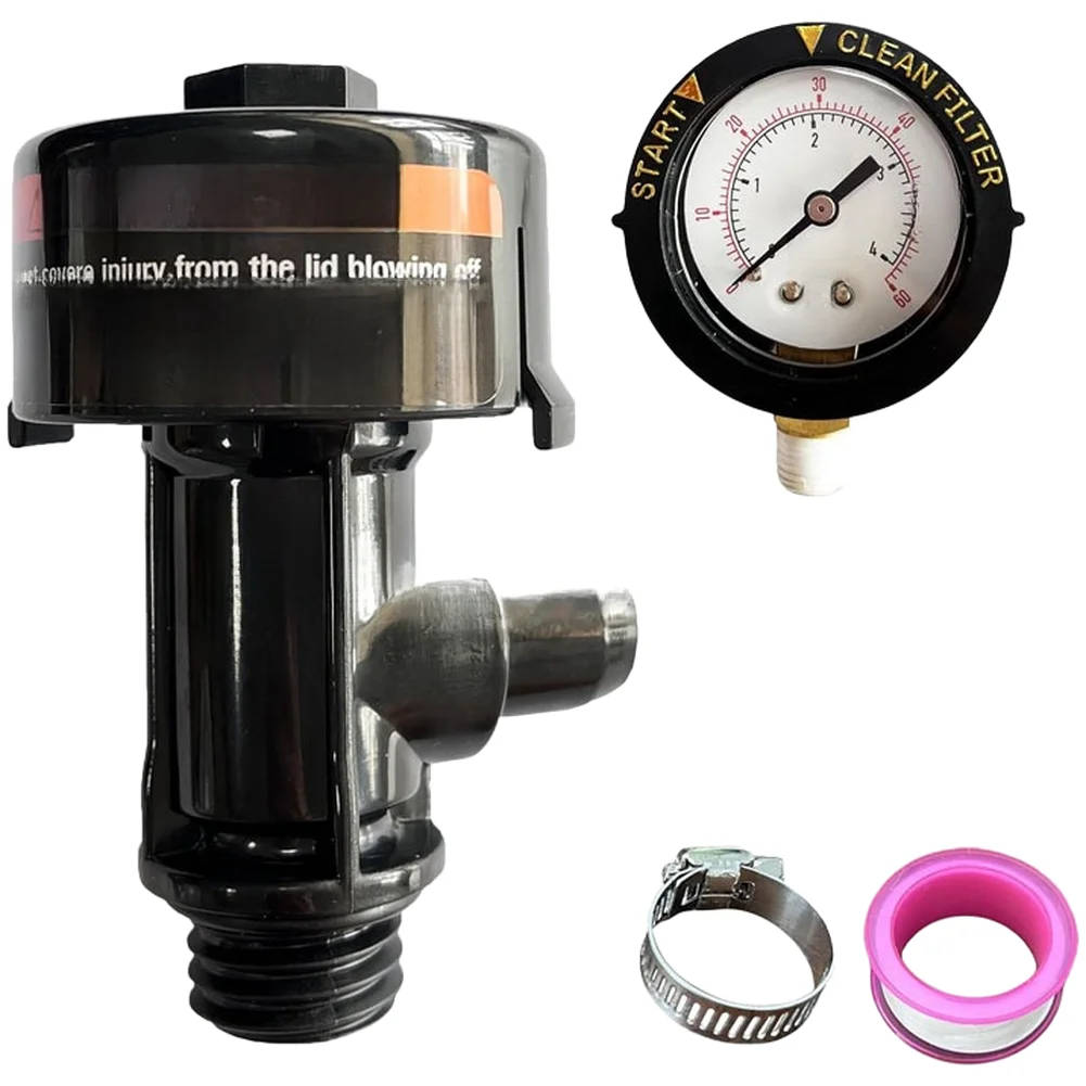 Black Cartridge Filter Vent Strong Construction Pool Valve Pool Filter Filter Integrity Protection Equipment Lifespan Extender
