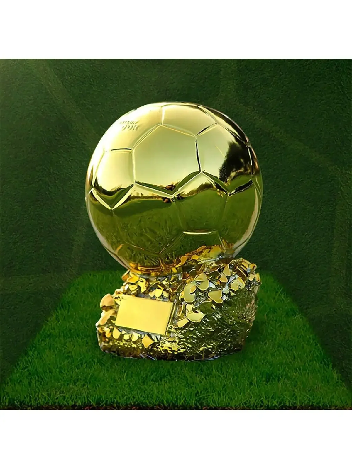 15/20/25cm Resin Soccer Trophy Statue, Indoor/Outdoor Decor, No Electricity Required