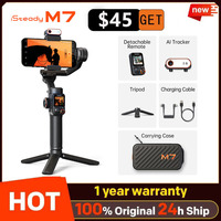 Hohem M7 iSteady M7 Gimbal Stabilizer for  iPhone & Android, 3-Axis Phone Gimbal, AI Tracking Sensor with Fill Light Touchscreen