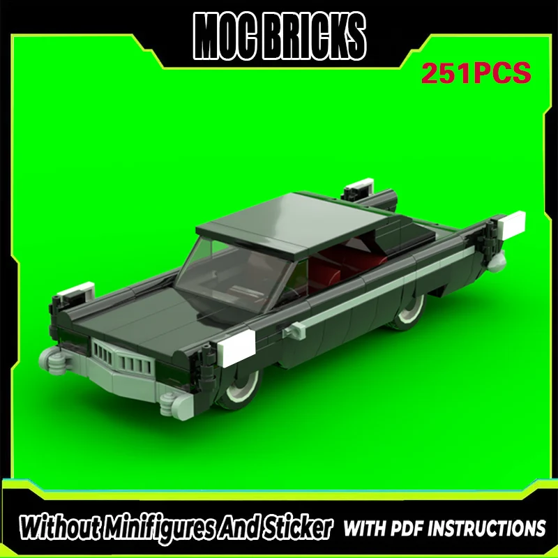 

Конструктор City Car Model MOC: Черный удлиненный люксовый автомобиль, модульная технология, подарки, праздничный набор для сборки, детские игрушки