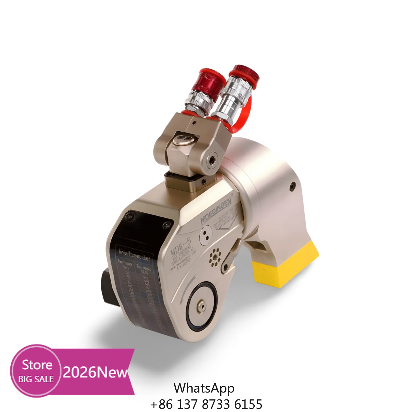 

2026MDW-3 One-Way Ratchet Hydraulic Drive Wrench Surface Rust Resistant Alloy Steel Torque Tool