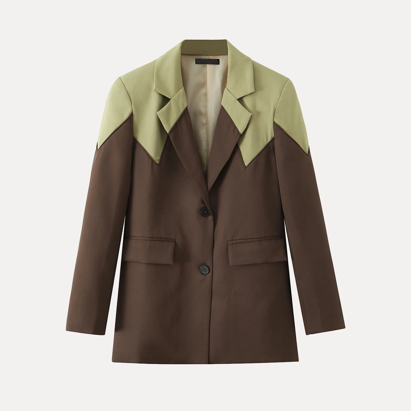 Lässiger langer Sve-Anzug für Damen, Jaet Color Blo Design, pendelfreundliche, faionable Oberbekleidung für die Herbstsaison