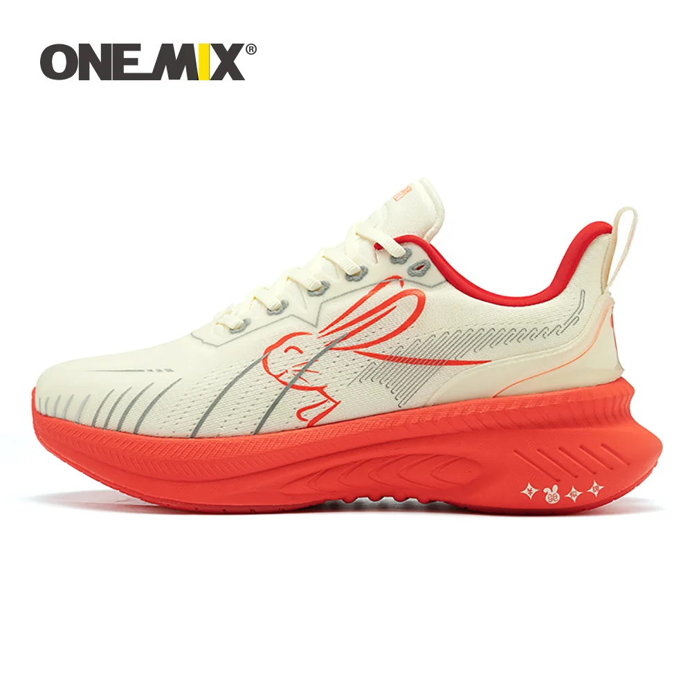 ONEMIX New Running Shoes Men Non-Slip Mesh Sport Shoes Outdoor Breathable Lightweight Women\'s Fitness Walking Jogging Sneakers