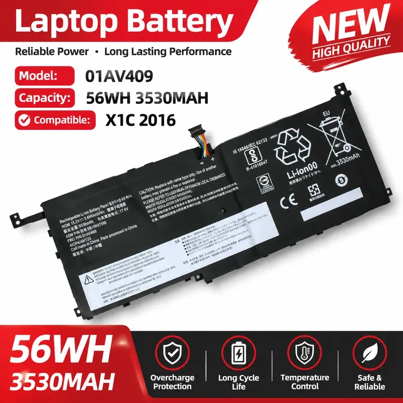01AV409 01AV439 Laptop Battery for Lenovo ThinkPad X1 Carbon 2016 Model   00HW028