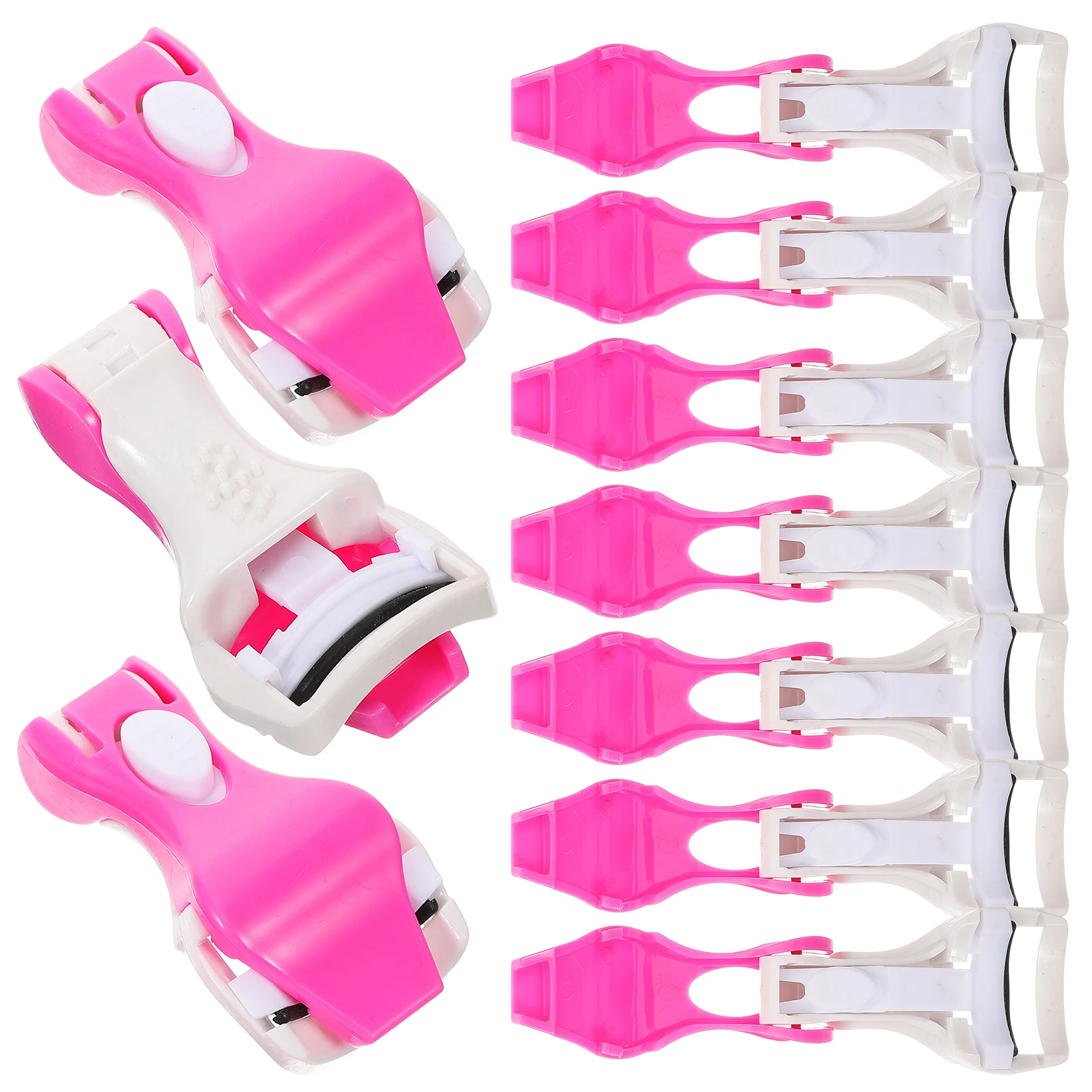 10 szt. Zalotek do rzęs, solidna konstrukcja, łatwe uchwyty dla wygodnego podkręcania, przenośne narzędzie do rzęs, prezent dla kobiet, niezbędny element makijażu.