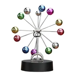 Ferris Wheel Perpetual Motion Apparatus Creative Rotating Simple Newton Pendulum Ball Physical Magnetic Balance Wobbler Gifts