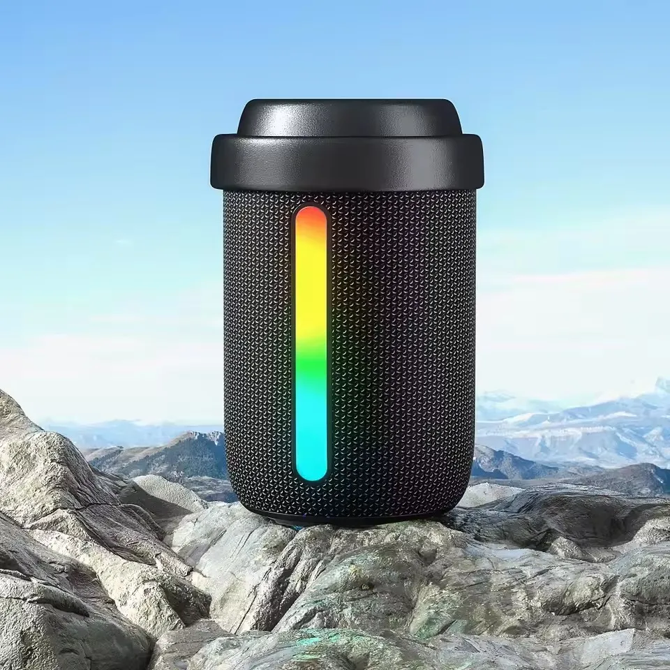 

Rockmia Audio EBS-706 6W 1200Mah Mini Portable RGB Speaker Bluetooth 5.3 Powerfual Bass With Volume Knob Built Mic TF Type C