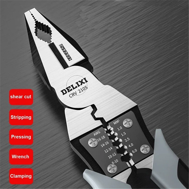 1PC 6/7/9 Inch Hardware Tools Multifunctional Durable Wire Pliers Diagonal Pliers Cut Wire Pliers Pointed Pliers