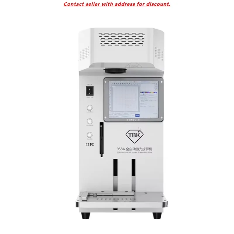 

TBK 958A Automatic Laser Screen Machine Laser Screen Splitter Auto Focus Laser Engraving Marking Machine For Phone DIY Logo Set