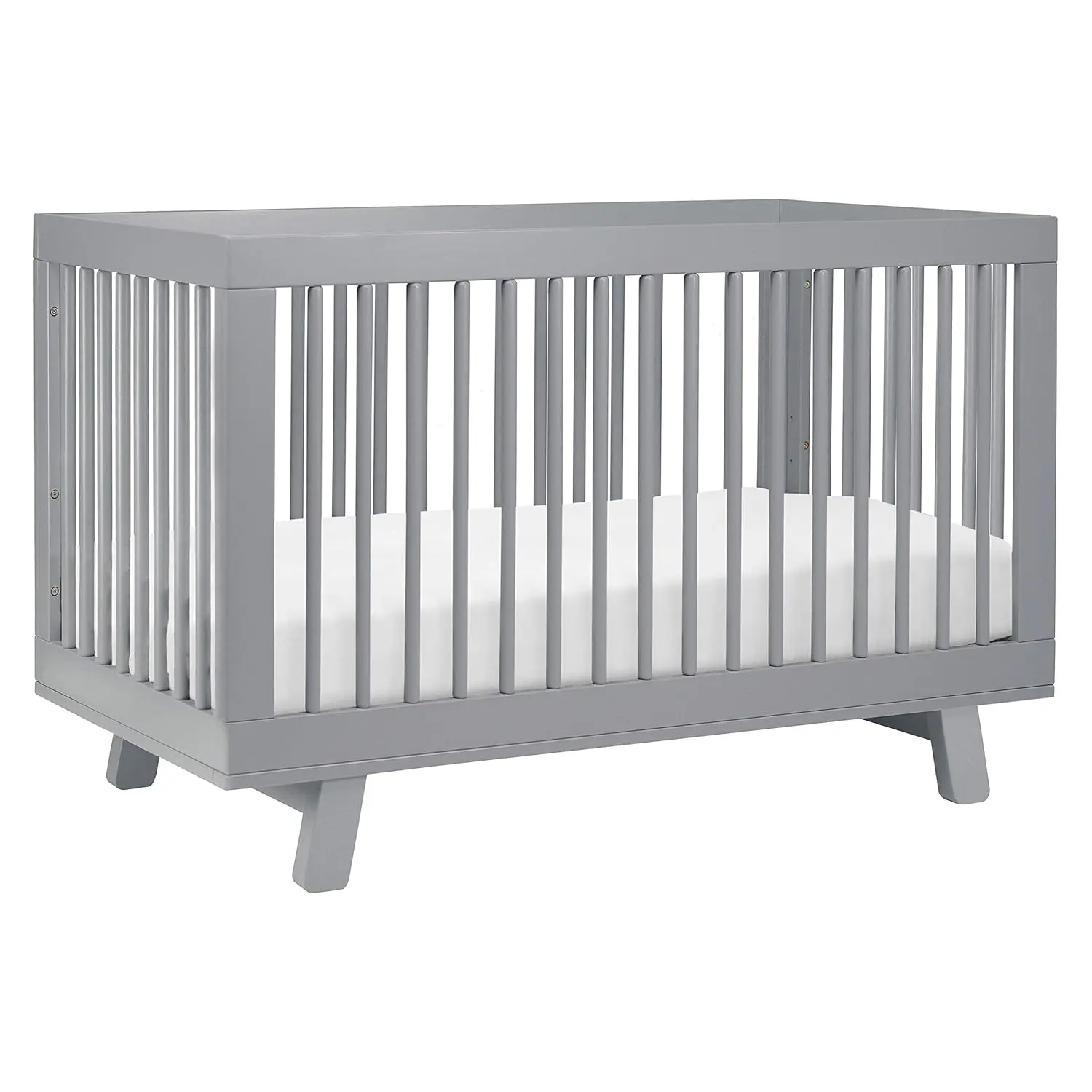 Babyletto Hudson 3-in-1 Convertible Crib with Toddler Bed Conversion Kit in Grey Greenguard Gold Certified 3.33