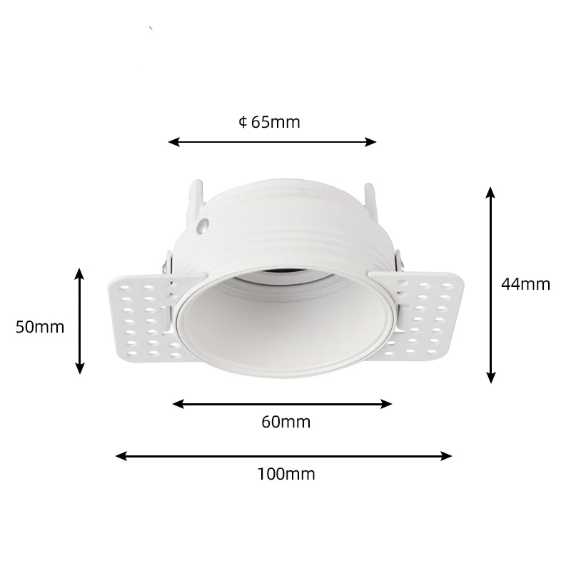 MR11 Frameless Recessed LED Ceiling Downlight Spot Light Fitting White for mr11 Bulb Holder Adjustable Frame