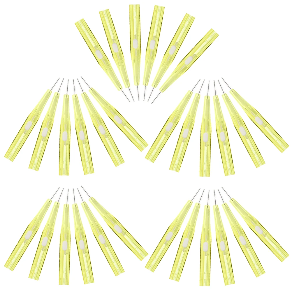 

30Pcs 0.8Mm Green Retractable Interdental Brushes Portable Dental Cleaning Tools Teeth Gap Brush For Gum Care Small Lightweight