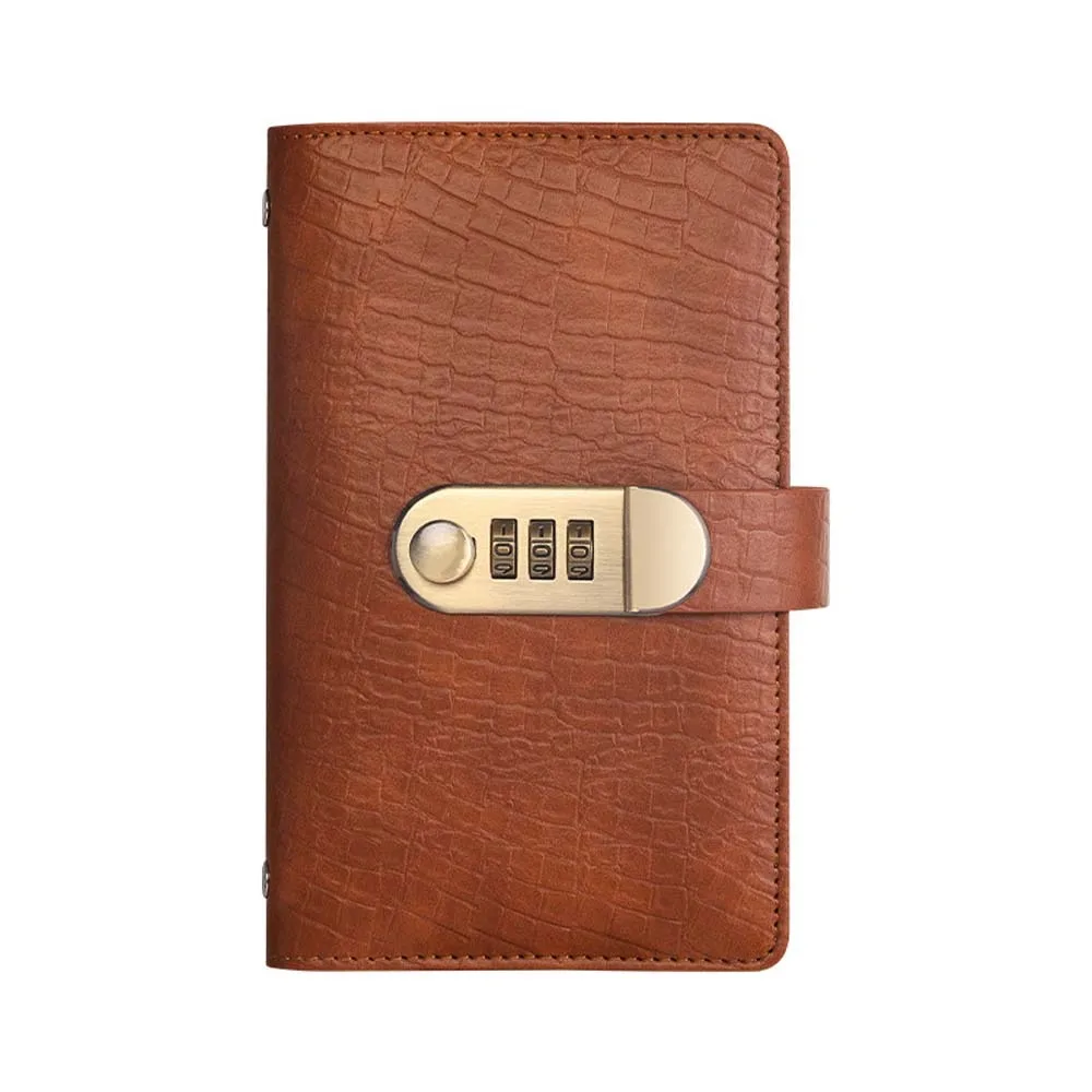 

С паролем, экономия денег, кошелек для хранения, имитация крокодиловой искусственной кожи, бюджетный переплет с замком, справочник A6