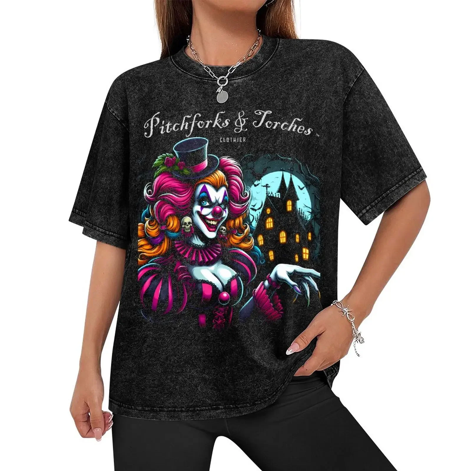 Pitchforks & Torches tm - Maiden of Mischief T-Shirt quick drying kawaii clothes graphic tee shirt mens t shirts