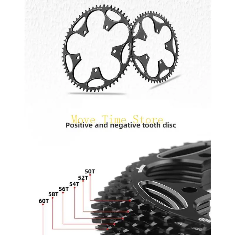 92ME 130BCD 50/52/54/56/58/60T Round Narrow Wide MTB Road Bike Chainwheel Chainring view 5
