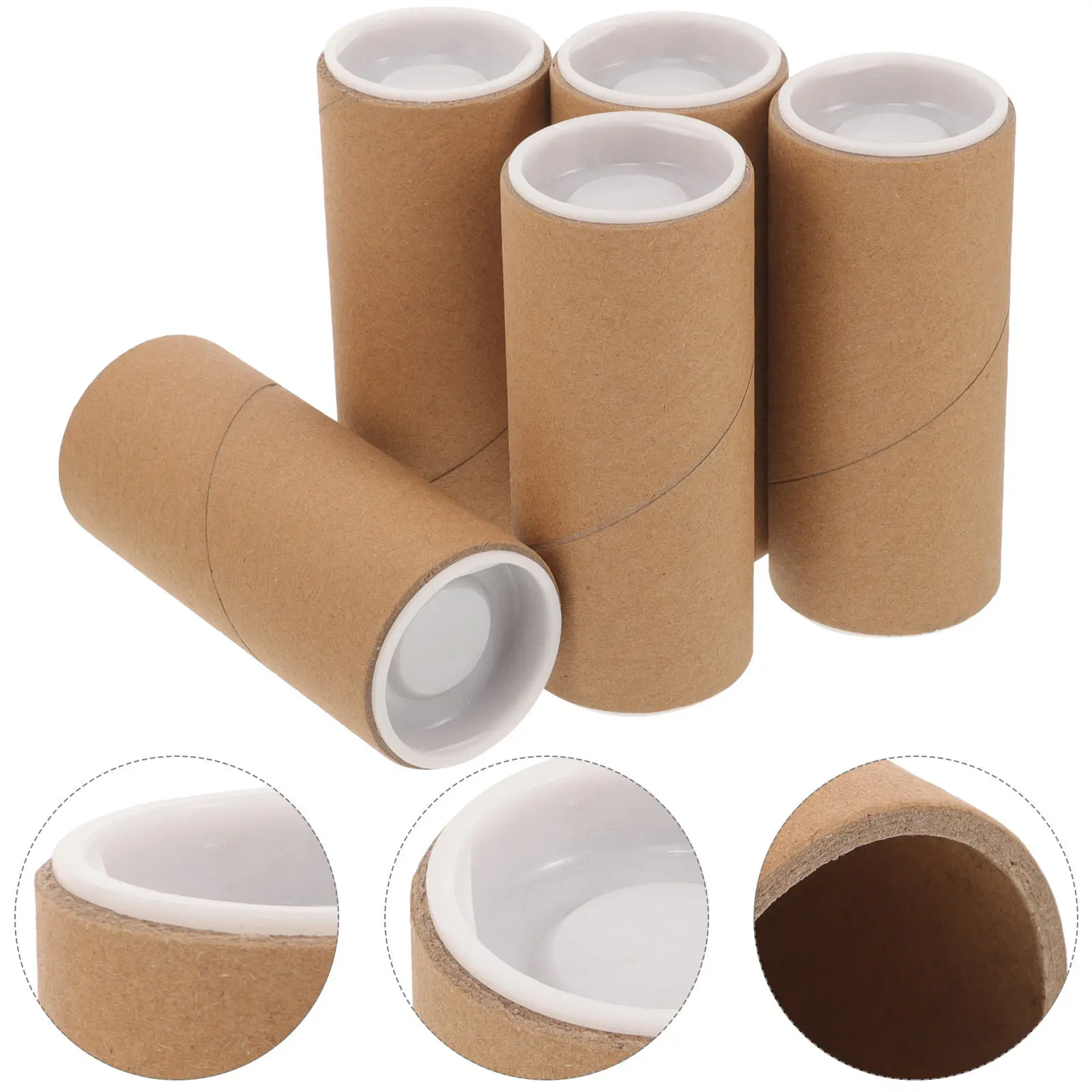 

10Pcs Paper Tubes Coin Storage Tube Strong Tear Resistant Coin Holder Tube for Mailing Artwork Wrapping Wrapping Supply