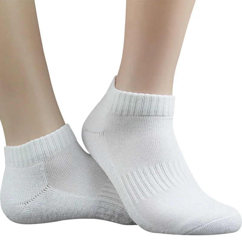 3Pairs Women Cotton Sport Socks Unisex Towel Thick Basketball Sock Ankle Terry Black Men Cotton Low Tube Short Socks Male Female