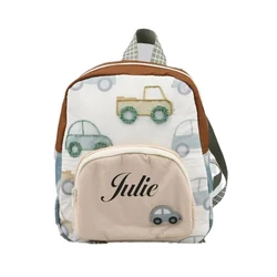 Personalized Men's and Women's New Car Printed Backpacks, Kindergarten Backpacks, Cute Travel Bags